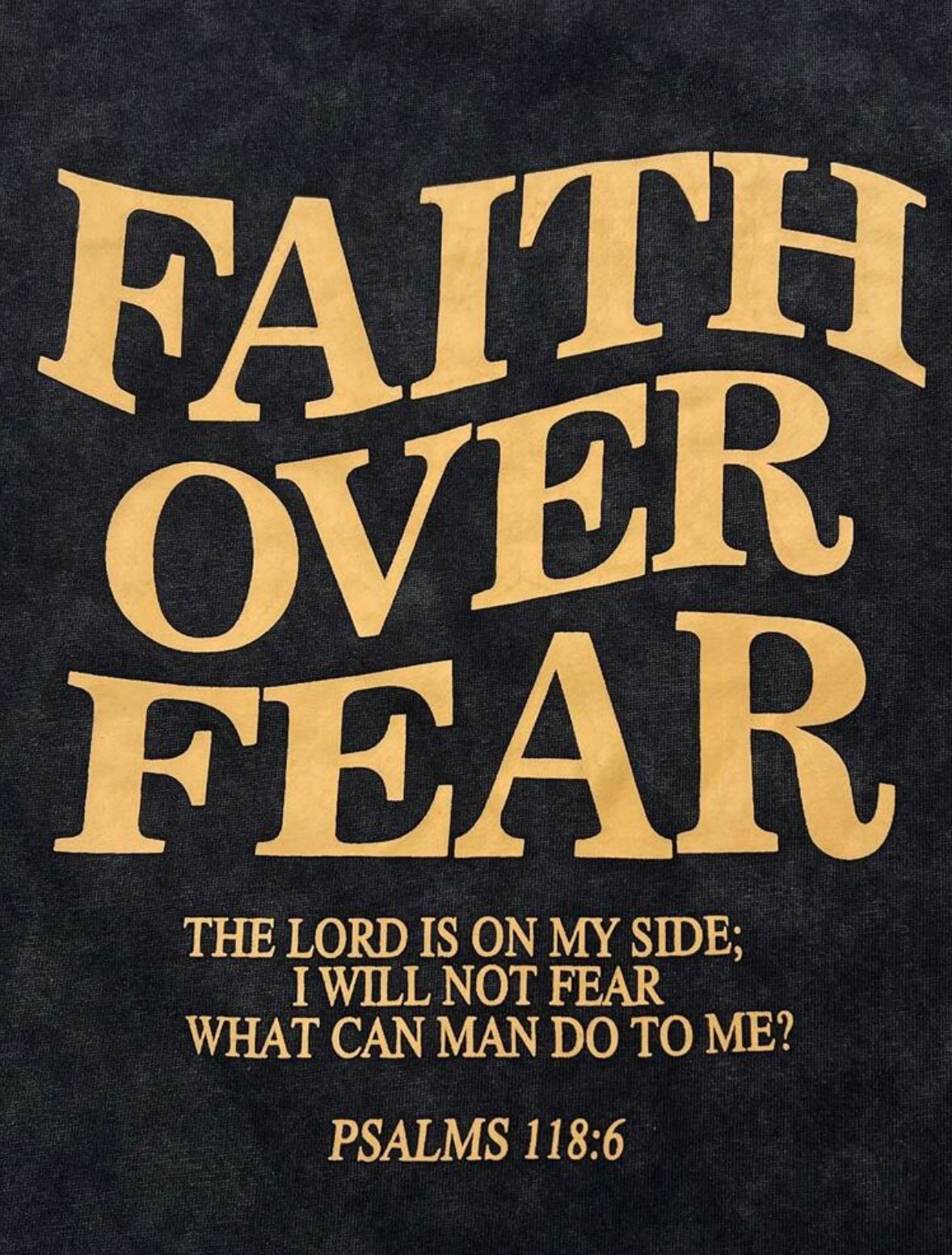 Faith over Fear T-shirt oversized fit