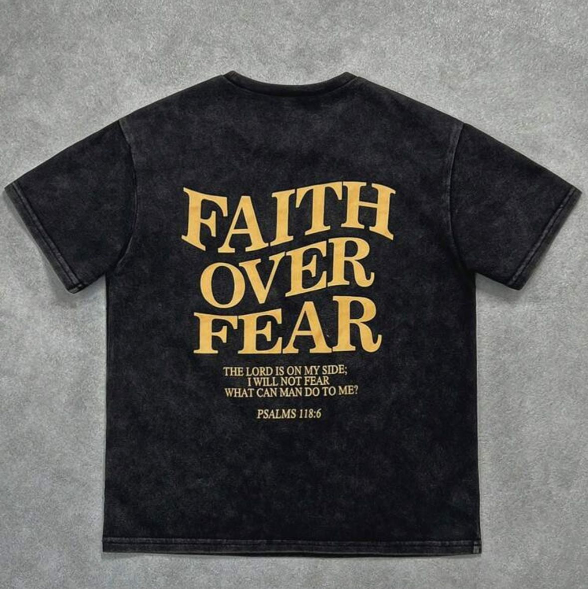 Faith over Fear T-shirt oversized fit