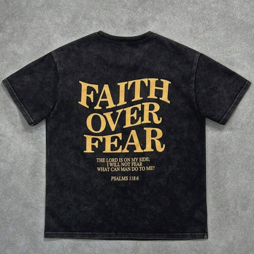 Faith over Fear T-shirt oversized fit
