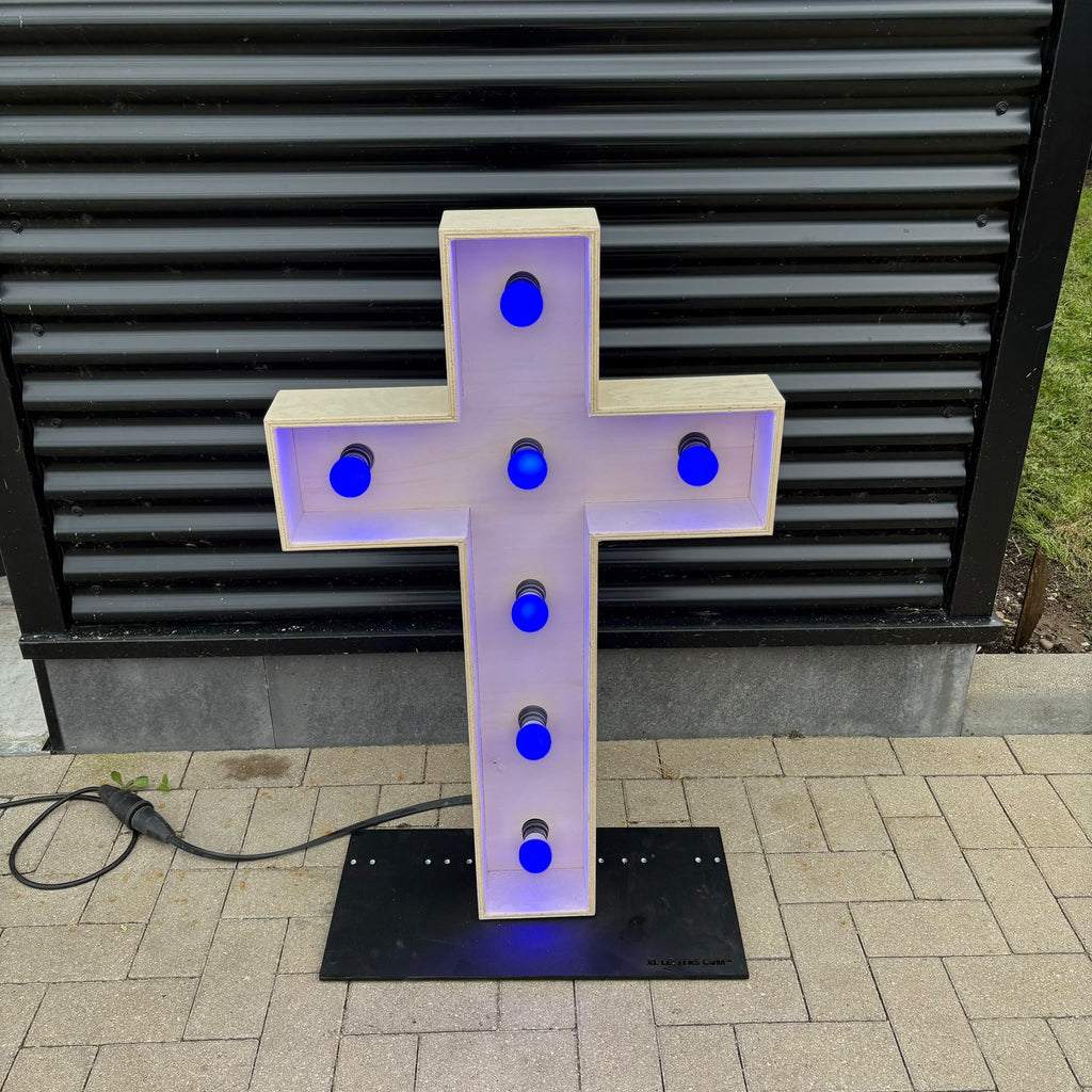 Lichtletter kruis 100cm