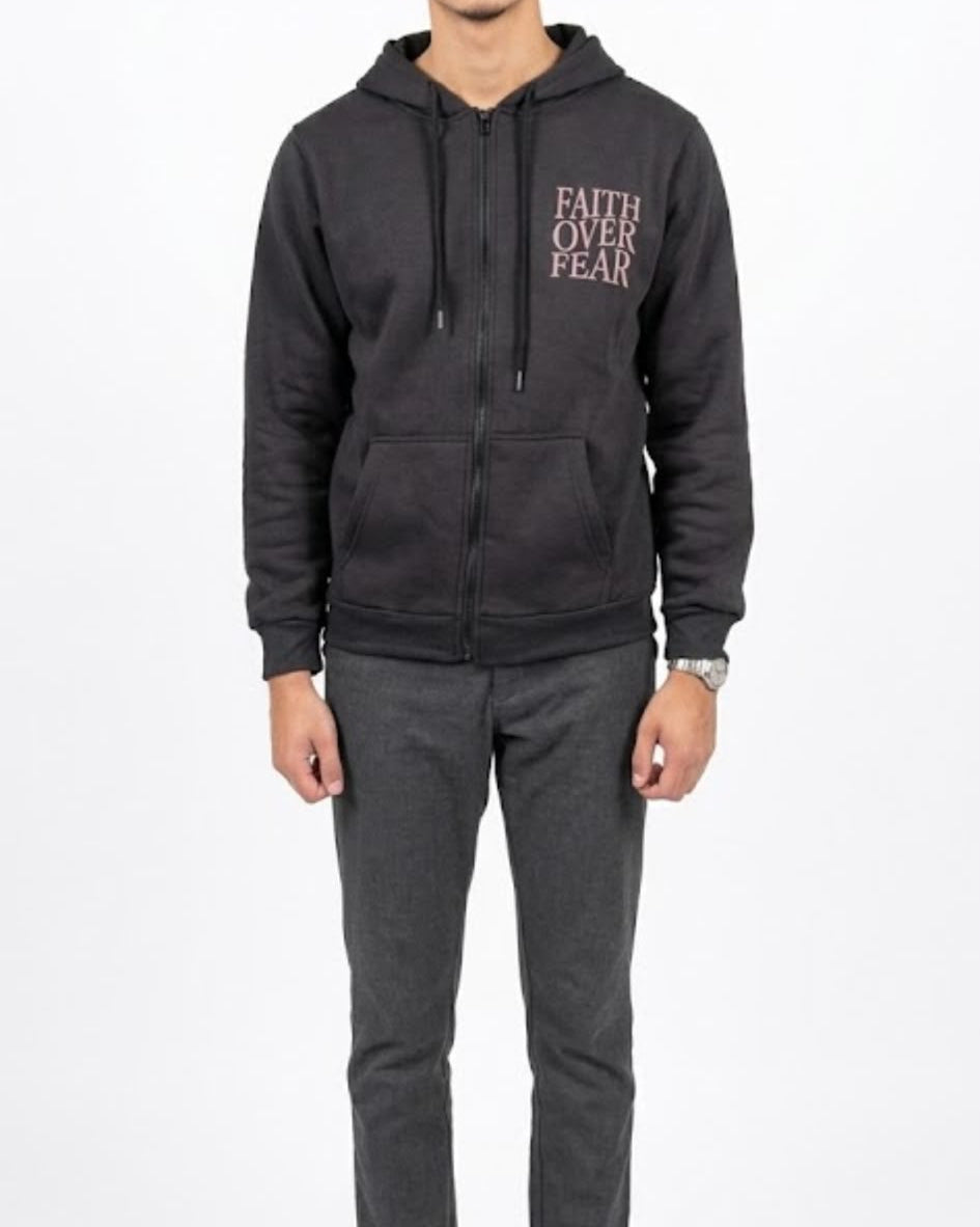 Faith Over Fear zip hoodie